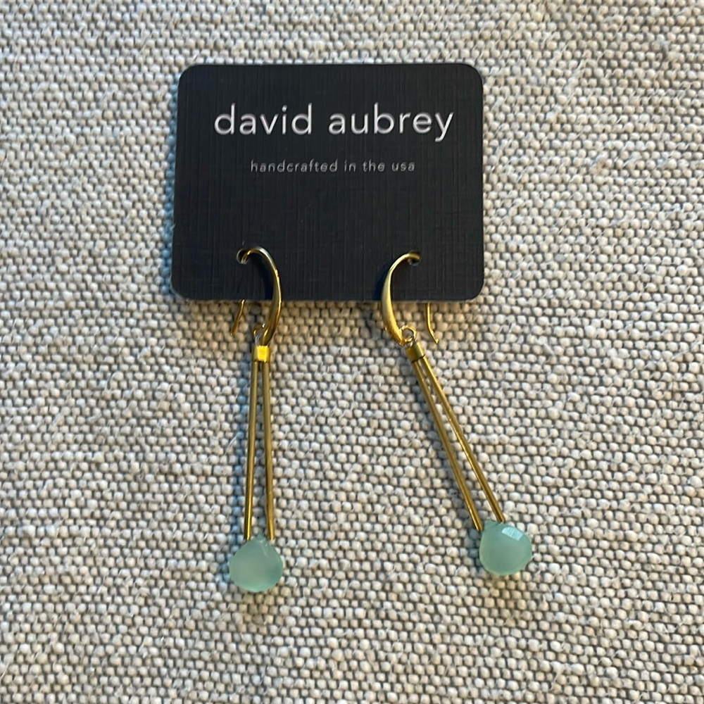 Blue quartz earrings